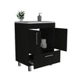 thumbnail image 5 of Velloc Single Bathroom Vanity, Double Door Cabinet, One Drawer Black, 5 of 5