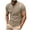 Khaki, variant on New&Trending!Toonshare Men Casual Button Short Sleeve Turndown Pullover T-Shirt Sports Tops