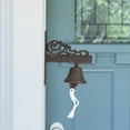thumbnail image 3 of MasteelfCA Wall Hanging Bell Iron Doorbell Welcome Sign Retro Style Manually Shaking Doorbell, 3 of 8