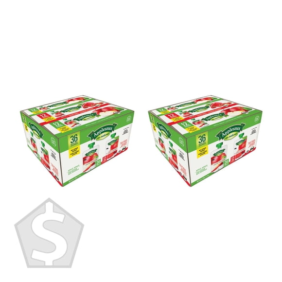 Applesnax Assorted Apple Snack Pack, 36 × 90 g - Pack of 2