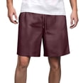 thumbnail image 1 of Cargo Shorts Spring Summer Solid Color Painting Loose Plus Size Beach Pockets Short Big And Tall Shorts Red M, 1 of 3