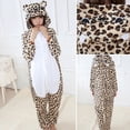 thumbnail image 4 of Pijamas de una pieza unisex para adultos, disfraz de tigre, oso, gato, animal, disfraz de Halloween, Navidad, ropa de dormir, monos de rana y Panda, 4 of 4