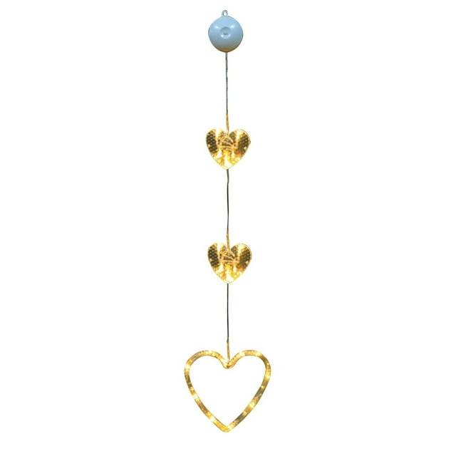 Christmas Window Lights Battery Operated Easy Installation LED Light with Suction Cups for Home Decor