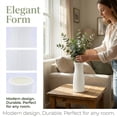 thumbnail image 2 of Unique Bargains Unbreakable Plastic Minimalist Geometric Vase White 3.5" x 3.5" x 9.4", 2 of 6