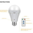 thumbnail image 5 of Rechargeable Light Bulbs with Remote Control, 2200mAh Battery Emergency Light Bulb for Power Outage and Camping Outdoor with Remote Control, Dimmable 600LM 50 Watt Equivalent, 5 of 7