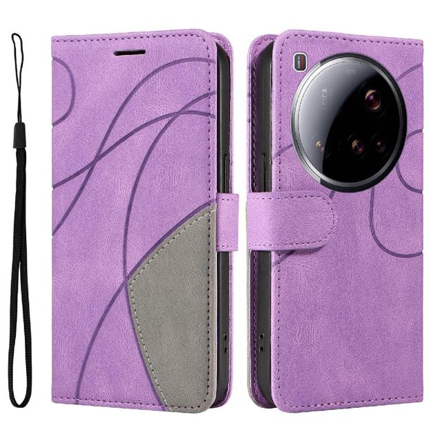 GANGXUN Flip Case for Xiaomi 15 Ultra – Leather Wallet Cover with Card Slots, Kickstand & Color Stitching Protective Folio