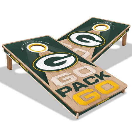 YouTheFan NFL Green Bay Packers 2X4 Slogan Series Cornhole NO BAGS