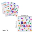 thumbnail image 3 of Servilletas de papel desechables con lunares de colores para fiestas de cumpleaños | Paquete de 20 servilletas de papel desechables para almuerzo, para decorar cumpleaños y mesas, 3 of 7