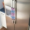 thumbnail image 2 of SEANATIVE 6 Pieces Fridge Door Handle Covers Waterproof Kitchen Electrical Appliance Decor Handles Anti-Slip Oven Microwave Dishwasher Door Cloth Protector, Bat Stars Pink-Blue Gradient, 2 of 7