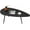 Black, variant on Modern Coffee Table White Oval Coffee Tables for Living Room Simple Center Table for Small Space Home Office Easy Assembly 22.2" D x 42.5" W x 17.1" H, White