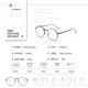 thumbnail image 4 of Gafas De Ordenador Lente Transparente Retro Clásico Polígono Marco Moda Mujeres Redondo Hombres Estudiantes Ultraligero Alta Calidad Popular, 4 of 4
