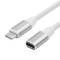 thumbnail image 2 of Cable de extensión tipo C USB-C macho a hembra Cable de datos de carga (plata) Likrtyny  Componentes de la computadora, 2 of 6