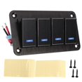 thumbnail image 1 of prewired 4 gang switch panel waterproof for cars, 1 of 5