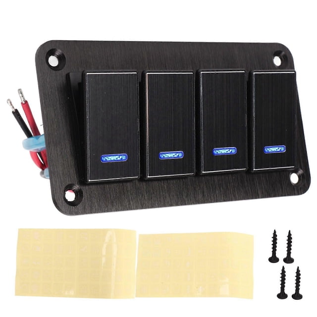 prewired 4 gang switch panel waterproof for cars