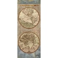 thumbnail image 3 of Medley, Elizabeth 12x24 Black Modern Framed Museum Art Print Titled - World Map Panel II, 3 of 5