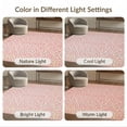 thumbnail image 7 of ODIKA Pink Print Leopard Spotted Boho Layout Border Cheetah Inspired for Dining Room, Large Office, Lounge, Non-Slip Chair-Friendly, 7 of 7