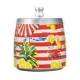 thumbnail image 7 of Yayeee Ashtray with Lid for Cigarette Smokeless Stainless Steel Home Ash Holder, Striped Lemon, 7 of 7