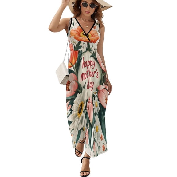 Happy Mother's Day Pattern Design Sleeveless Dress Summer Clothes for Women Women's Clothing 2025