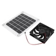 thumbnail image 1 of Ventilador de escape Solar Bling Bling 10W Panel Solar Monocristalino Impermeable 5V, 1 of 12