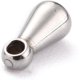 thumbnail image 3 of 20 colgantes de metal con forma de gota, de acero inoxidable 304, extensor de cadena, color acero inoxidable., 3 of 3
