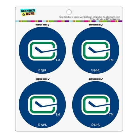 

NHL Vancouver Canucks Logo Refrigerator Fridge Locker Vinyl Circle Magnet Set