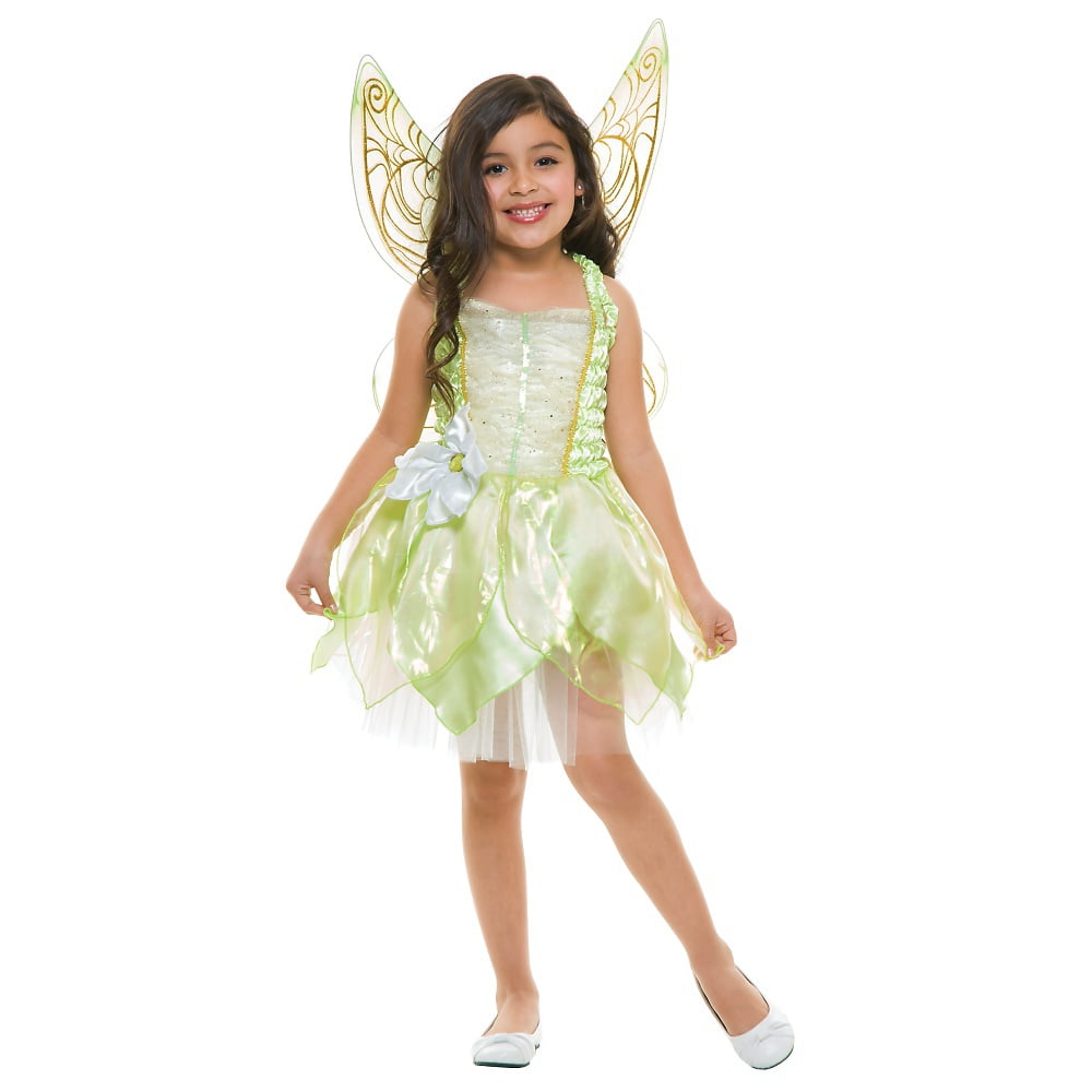 Medium Spring Fairy Pixie Girls Child Costume w//Wings
