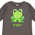 thumbnail image 4 of Inktastic Ribbit Cute Green Frog Boys or Girls Long Sleeve Toddler T-Shirt, 4 of 5
