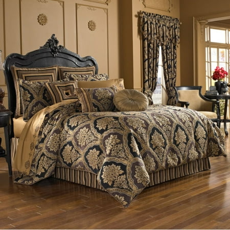 Reilly 4 Piece Woven Chenille Damask Comforter Set by Five Queens Court ...