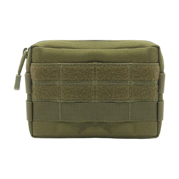 Fabric Tactical Gear Pouch, Multi-Purpose Molle Waist Pack, Lightweight Scratch-Resistant Travel Organizer, Hiking Camping Belt Bag