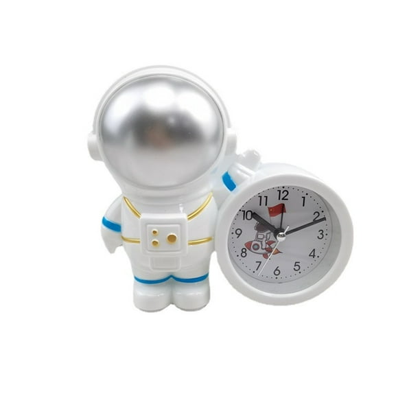 Despertador creativo con temática espacial de astronauta para niños