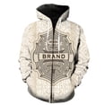 thumbnail image 1 of Sudadera con capucha y cremallera para hombre, estilo europeo y americano, estilo urbano de gran tamaño, de manga larga, estilo hip hop, para primavera y adolescentes., 1 of 6