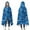 Blue Camo Classic, variant on Wearable Blanket,Blue Gray Camo Digital Pattern Hooded Wearable Flannel Blanket for Adults & Teens,Winter Poncho Shawl Wrap Cape Cozy Anti-Pill,50"x60"