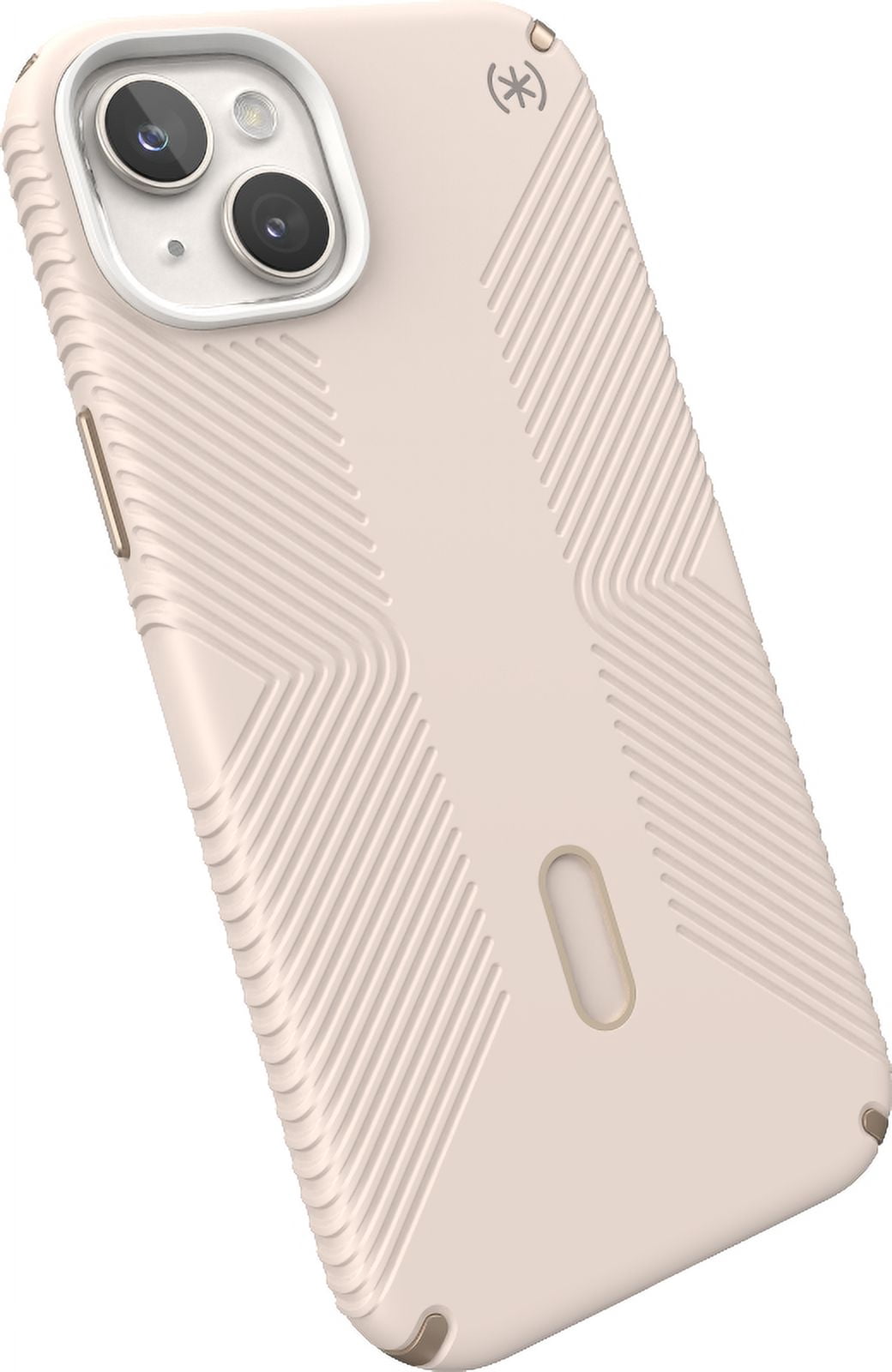 Speck iPhone 15 Plus Case-Presidio2 Grip-ClickLock-MagSafe-6.7 Inch Phone Case-Bleached Bone/Heirloom Gold/Hazel Brown
