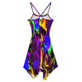 thumbnail image 3 of Rave Rainbow of Glow Stick Fire Dress Elegant Party Dresses Evening Dresses Women Dress Long Dresses Sleeveless Dress Ladies Dresses, 3 of 4