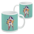 thumbnail image 2 of Wonder Woman Vintage Woman White Mug, 2 of 4