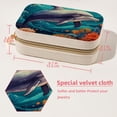 thumbnail image 5 of Dolphin Velvet Portable Travel Organizer with Removable Compartment - Gift with Bracelet Holder, Jewelry Box, and Jewelry Organizer, 5 of 7