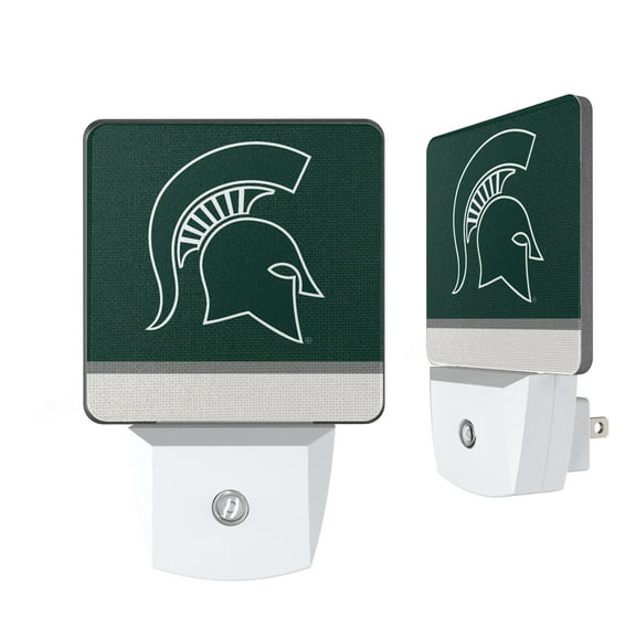 Michigan State Spartans Stripe Design Nightlight 2-Pack