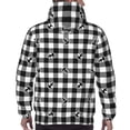 thumbnail image 7 of Daiia Anchor Black Tartan Plaid for Men's Fashion Hoodies & Sweatshirts with Kangaroo Pocket Hooded Sweatshirt Breathable & Moisture Wicking-Small, 7 of 7
