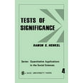 thumbnail image 1 of Pre-Owned Tests of Significance 4 (Paperback) 0803906528 9780803906525, 1 of 1