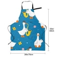 thumbnail image 5 of Lsque Cartoon Goose Waterproof Apron Chef Aprons for Men Heavy Duty Chemical Work Apron Extra Long Grilling Aprons with Adjustable Bib Apron, 5 of 9