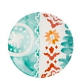 thumbnail image 5 of Spice By Tia Mowry - Savory Saffron 12-Piece Teal Fine Ceramic Dinnerware Set, 5 of 7