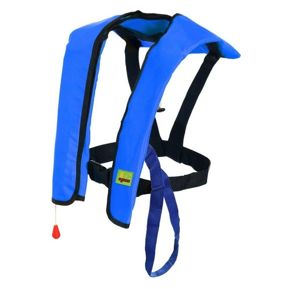 Lifesaving Pro® Manual Inflatable Life Jacket and Vests PFD Floating Life Vest Inflate Survival Aid Lifesaving PFD Basic, Blue Color
