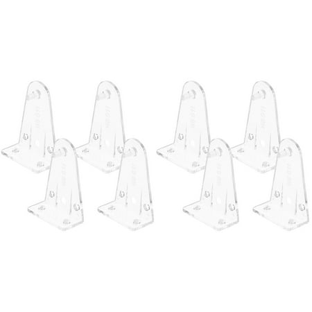 

8 Pcs Curtains Bottom Bracket For Blinds Clear Blinds Clips Clear Curtain Holder Hold Down Bracket Blinds Accessories