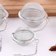thumbnail image 5 of US 1-2 Pc Stainless Steel Mesh Tea Ball Strainer Diffuser Steeper Lock Filtering, 5 of 12