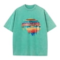 thumbnail image 4 of IWRICH Men's Acid Washed Casual Crew Neck Plus Size T Shirts Graphic Printed Short Sleeve Tshirts Casual Loose Fit Summer Oversize Tees Green S, 4 of 4