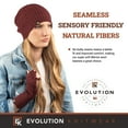 thumbnail image 5 of Wool Rib Knit Beanie Hat for Men or Women - Super Soft Merino Wool - Made in The USA - Burgundy, 5 of 7