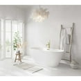 thumbnail image 3 of Elegant Kitchen & Bath BT30559GW-BGD 59 in. Bathtub, Glossy White with Brushed Gold Trim, 3 of 10