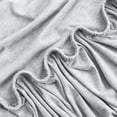 thumbnail image 5 of Utopia Bedding Queen Sheet Set - Jersey Knit Sheets 4 Piece Cotton Soft T-Shirt Stretchy Sheets Light Grey, 5 of 6