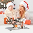 thumbnail image 2 of Stirling Engine Kit Electricity Generator Hot Air Car Cylinder Model Physical Generator Model, 2 of 7