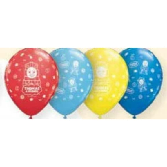 11" THOMAS AND FRIENDS Latex Assortment Balloon • Party Supplies Decorations Balloon - Pack of 6